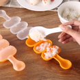 thumbnail image 6 of Rice Ball Molds | Small Spherical Rice Ball Maker | 3 Even Portions Per | Bento Lunch Tool - Easy DIY Sushi | Japanese Onigiri Accessory | Rice Ball Artifact for Kids & Adults, 6 of 8