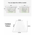 thumbnail image 6 of Waterfall Valances for Windows, Pure White Kitchen Sheer Valance Curtains, Simple Solid Color Rod Pocket Elegant Swag Valances for Living Room Bedroom, 47.2"x38.5", 1 Panel, 6 of 8