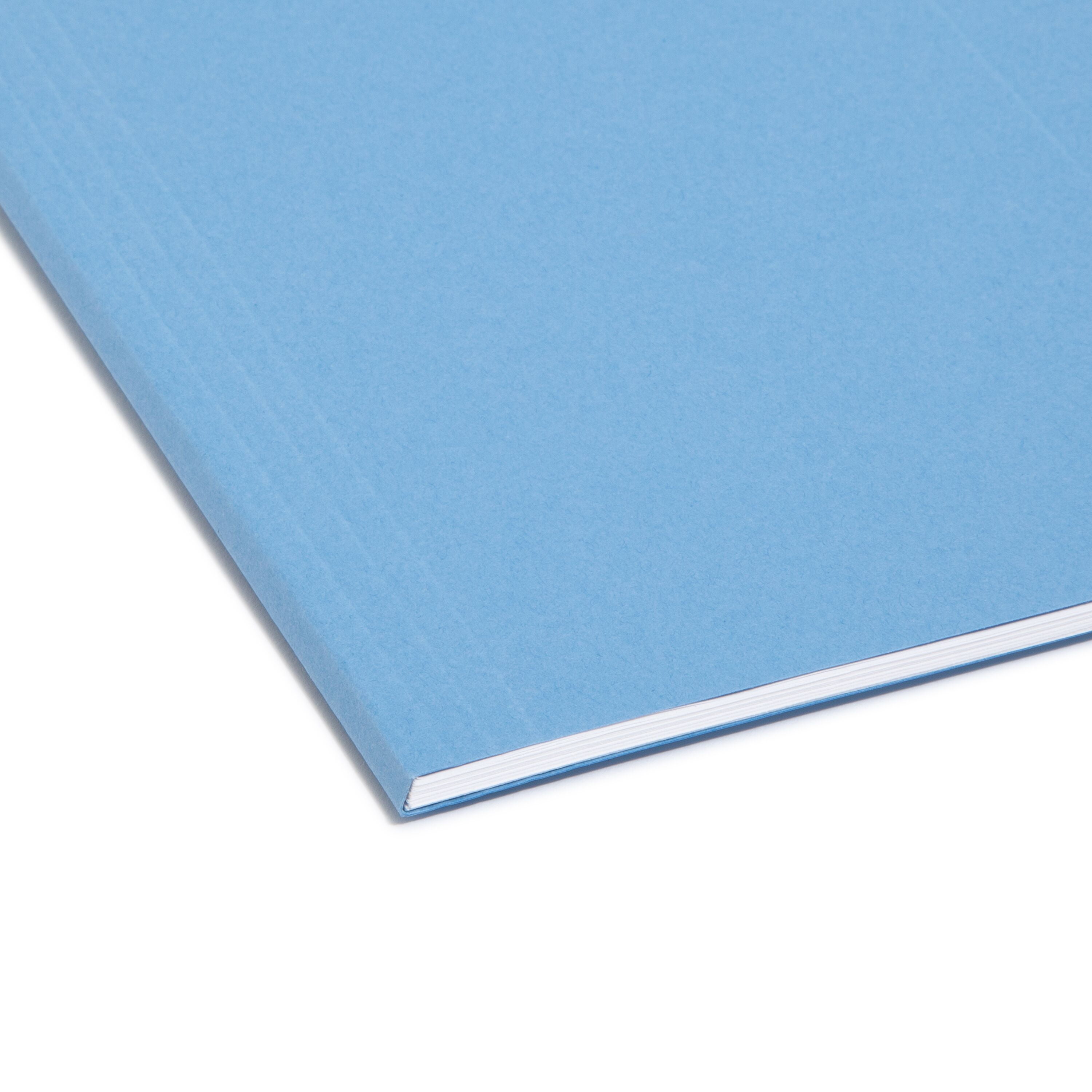 Smead Hanging File Folder with Tab, 1/5-Cut Adjustable Tab, Letter Size, Blue, 25 per Box (64060)