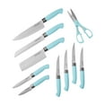 thumbnail image 3 of The Pioneer Woman 11-Piece Stainless Steel Knife Block Set, Light Blue, 3 of 5