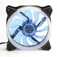 thumbnail image 3 of Dracaena 3 Pack FAN-L19 Fan, 12V DC 120mm Length of led case Fan Computer Cooler, with LED Support for Computer Water Cooling Systems, Blue, 3 of 9