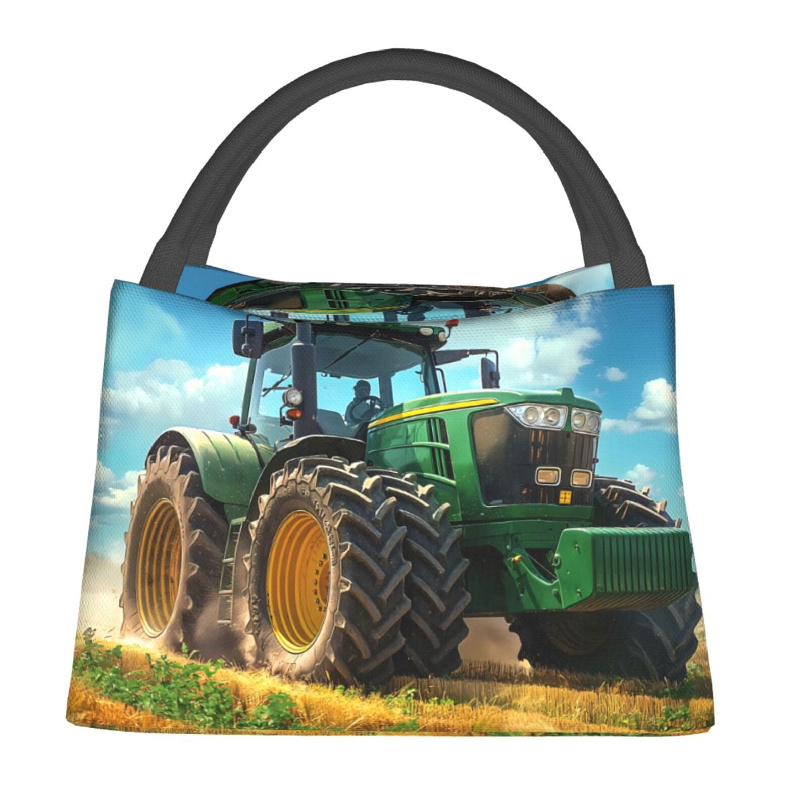 Mochila Y Lonchera Infantil Con Forma De Tractor Harry Bear | Multicolor, Acolchada, Ajustable | Para Colegio Y Paseos