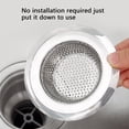 thumbnail image 3 of Ustris 4 Pack Sink Drain Strainer, Stainless Steel Kitchen Sink Strainer Drain Plug Filter Strainer with Large Wide Rim 4.5" for Kitchen (4.5 inch 4 Pack), 3 of 7