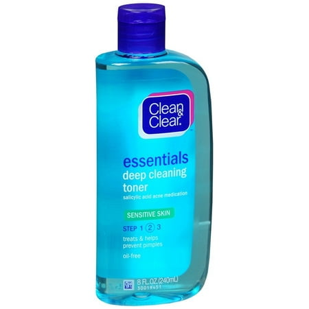 Essentials Deep Cleaning Toner, Sensitive Skin, Essentials Deep Cleaning Toner For Sensitive Skin Step 2 by Clean & Clear 8 oz Toner for.., By Clean & (The Best Toner For Sensitive Skin)