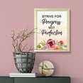thumbnail image 3 of Strive for progress not perfection, Watercolor 8 x 10 Wooden FRAMED Print Kitchen Wall Art, 3 of 3