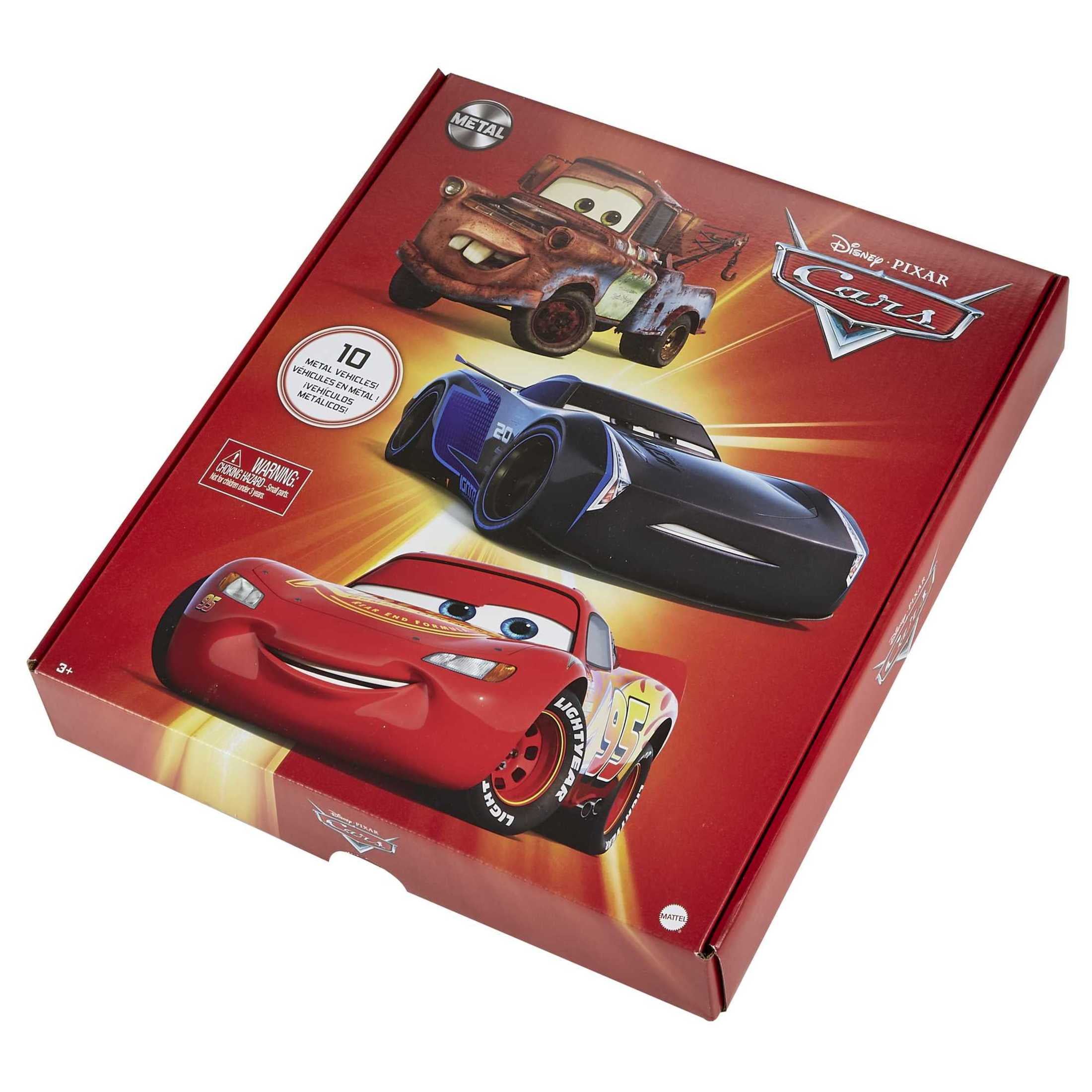 Disney Pixar Cars Die-Cast Vehicle Set, 10-Pack of 1:55