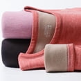 thumbnail image 3 of Ropa interior con forro polar para hombres y mujeres, terciopelo de cordero grueso, color sólido, de mediana edad, base cálida, cuello redondo, traje cálido, 3 of 5