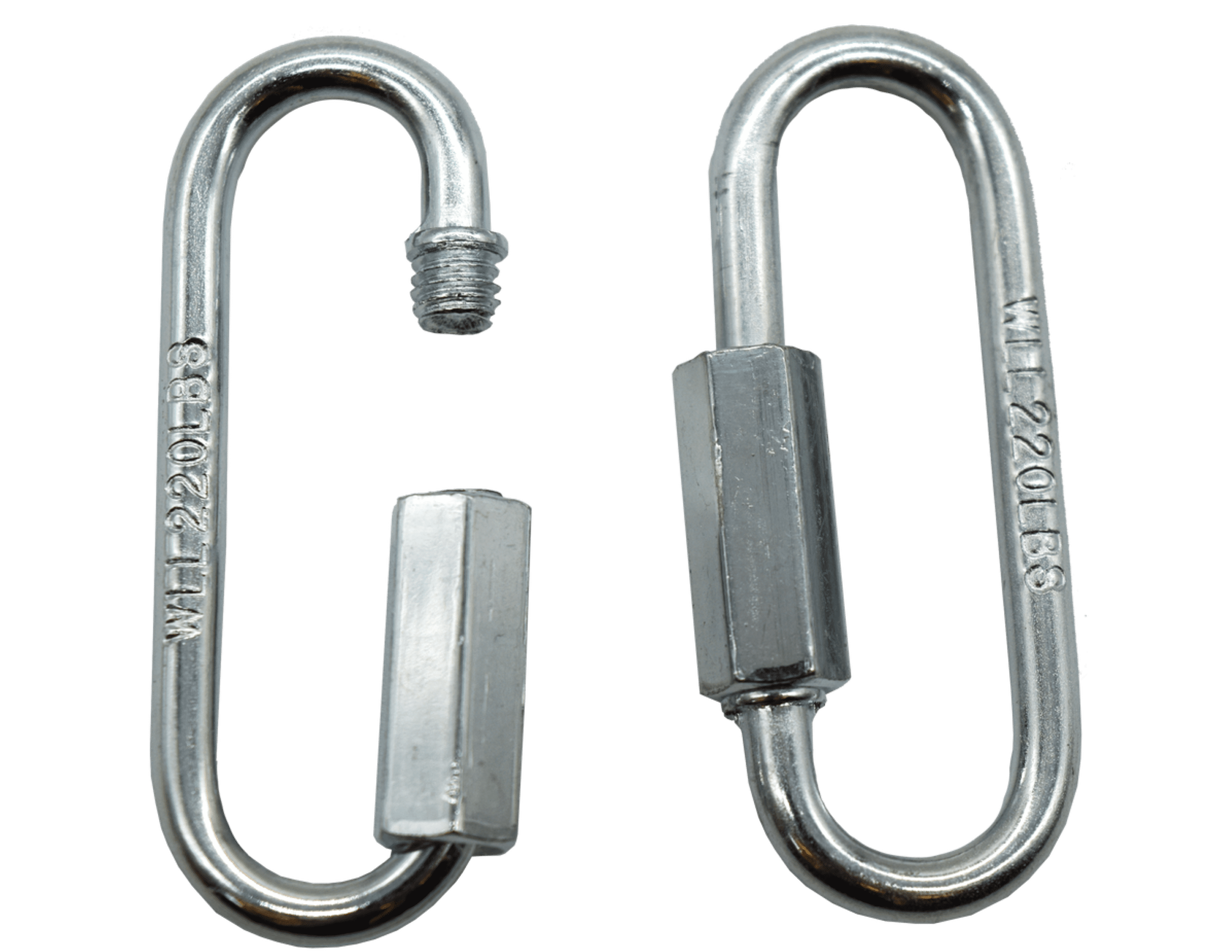 1/8" Wide Jaw Quick Links, 2 Pack, Zinc, Peerless Chain Company, #4721538