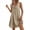 Khaki#03, variant on Yteetum Summer Dresses for Women Sleeveless V Neck Mini Dresses Sundress Casual Solid Loose Fits Lightweight Comfy Travel Vacation Dress