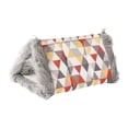thumbnail image 1 of lionlar Maison pour Chat 2 en 1 Chaud Doux Lavable Coussin Réversible Velours Triangle Auto-Chauffant, 1 of 9