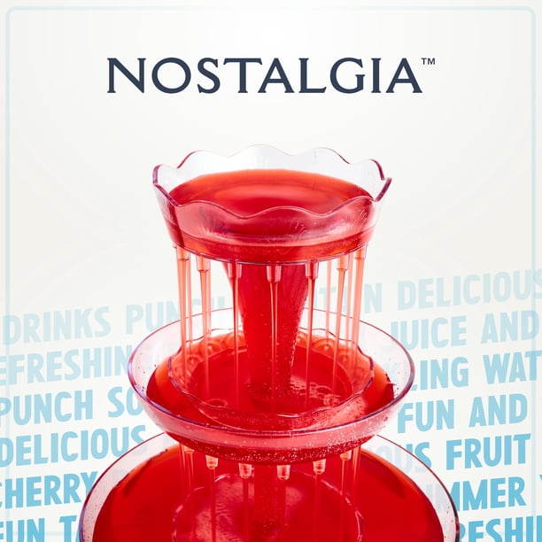 Nostalgia 3-Tier Party Drink Dispenser and Beverage Fountain with
