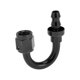 thumbnail image 1 of Conector de manguera de bloqueo a presión de 180 grados AN4 1/4" ID de Unique Bargains, aleación de aluminio, manguera de combustible para automóvil, 1 pieza negra, 1 of 1