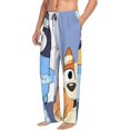 thumbnail image 6 of Masiiu Bluey Pattern Men's Pajama Pants, Elastic Waist with Drawstring and Pockets, Comfortable Loungewear-Small, 6 of 6