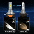 thumbnail image 2 of QUAYUB H15 LED Bulbs Conversion Kit – DRL & High Beam, 10000LM Super Bright 6000K White, Easy Install, 2-Pack, 2 of 12
