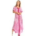 thumbnail image 5 of Sakkas Melika Tie Dye Caftan Dress - Pink - One Size, 5 of 5