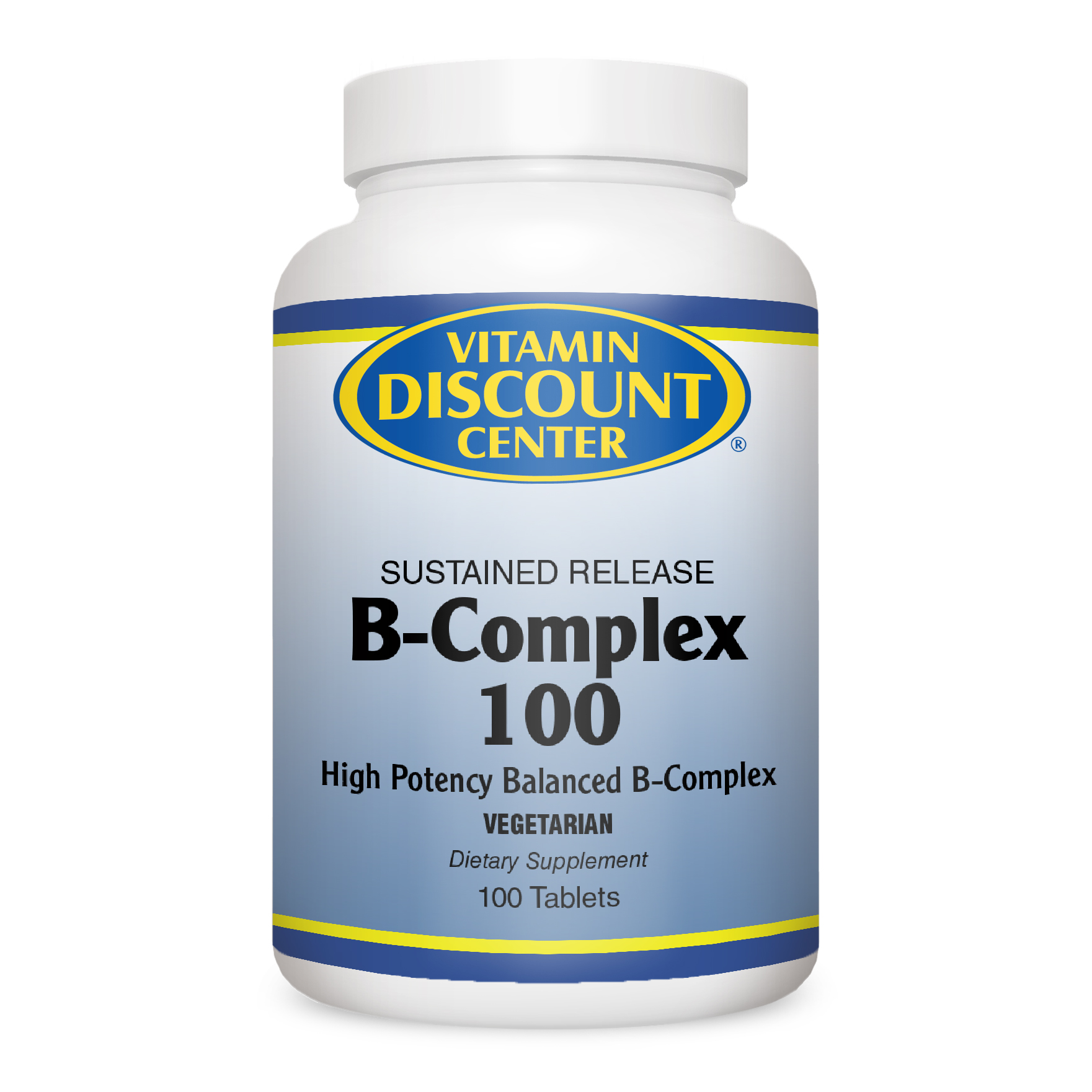 B-Complex 100mg Sustained Release - Vitamin Discount Center - 100 Tabs