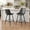 Dark gray 2, variant on Bar Stools Set of 3, Counter Height Bar Stools, Faux Leather Upholstered Bar stools, Modern Bar stool with Backs, Metal Legs, Weight 350lbs, Grayish Brown