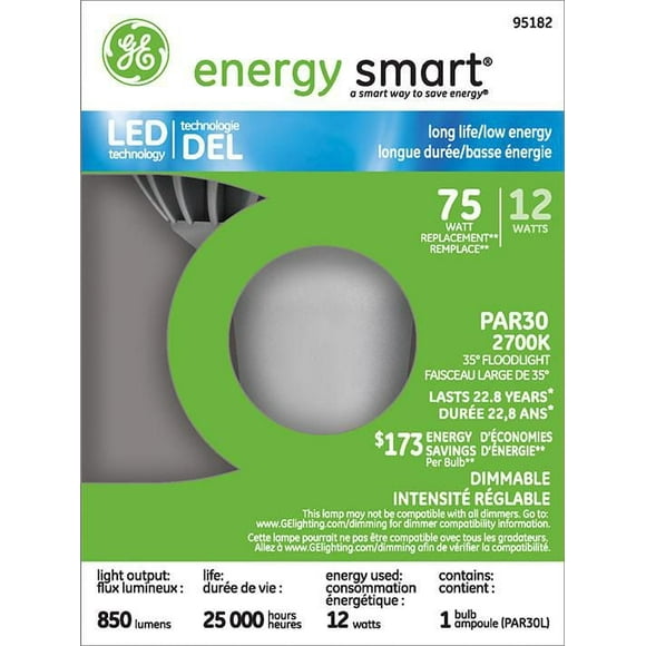 GE LED 75W PAR30 indoor floodlight long neck 1PK