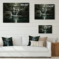 thumbnail image 4 of Designart "Eternal Beauty of the Waterfall Cascade I" Landscapes Print on Natural Pine Wood, 4 of 5
