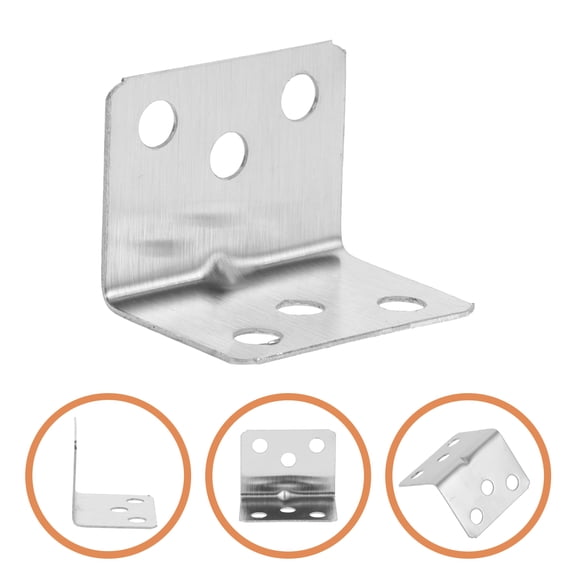 UPKOCH 12Pack Countertop Connector Shelf Bracket Heavy Duty Silver 3.80X2.60X2.60cm For Shelves Storage Units