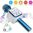 thumbnail image 1 of PIMPIMSKY Wireless Bluetooth Karaoke Microphone with Stereo Speaker DS878 - Blue, 1 of 4