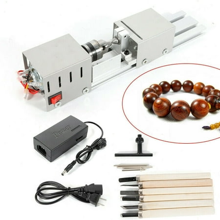 

OUKANING 100W Mini Lathe Bead Polishing Machine Woodworking DIY Rotary Polishing 110V New