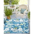 thumbnail image 2 of Jill Zarin Caribbean Outdoor Collection Area Rug - Bahamas (10' Square Navy Blue/Ivory), 2 of 5