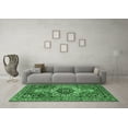 thumbnail image 3 of Ahgly Company Indoor Square Medallion Emerald Green Traditional Area Rugs, 4' Square, 3 of 4