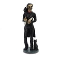 thumbnail image 1 of YTC 5.5 Inch Skeledgar Allan Poe Skeleton Figurine with Book and Raven, Black, 1 of 2