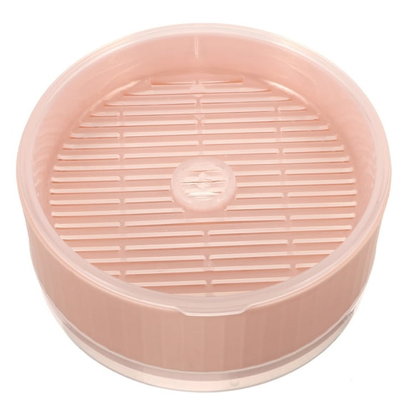 Soilless Cat Grass Planter Water Filter Cordless Fountain for Cats Pink