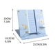 thumbnail image 2 of Estante, escritorio, libro, almacenamiento, lectura, oficina, dormitorio, plegable, 2 niveles, estructura de metal, base de madera, para dormitorio, 2 of 9