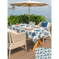 thumbnail image 5 of Outdoor Tablecloths with Umbrella Hole & Zipper, Tropical Plants Rectangle Tablecloth 52x70 Inch, Summer Farmhouse Vintage Blue Camels Waterproof Table Cloth, Patio/Pool/Picnic Table Covers, 5 of 8
