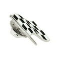 thumbnail image 2 of PinMart's Black and White Checkered Racing Flag Enamel Lapel Pin, 2 of 3