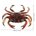 thumbnail image 2 of SHISUYAN Realistic Simulation Crab Model Educational Plastic Simulated Crab Model Artificial Animal Model, 2 of 8