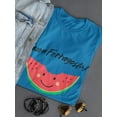 thumbnail image 3 of Buon Ferragosto! Cute Watermelon T-Shirt Women -Image by Shutterstock, Female XX-Large, 3 of 4