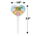 thumbnail image 6 of Care Bears Cheer Bear Positive Vibes Heart Love Cupcake Picks Toppers Decoration Set of 6, 6 of 7