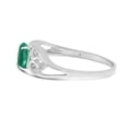 thumbnail image 4 of 14k White Gold Oval Emerald And Diamond Ring, 4 of 6