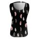 thumbnail image 4 of Workout Tank Tops Mujer Chaleco de punto sin mangas con cuello en la parte superior Camisas Chaleco sin mangas Slim V Blusas de verano Mujeres Estampado y camisolas para mujeres (Black, M), 4 of 6