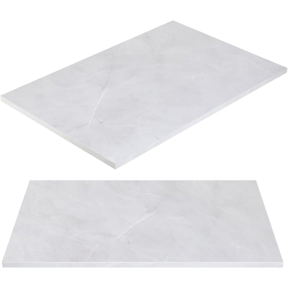 Kaboon 30x20 inch Universal Table Top, Pack of 2, White Rock