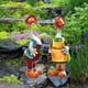 thumbnail image 3 of 1 juego de estatuas para decoración de jardín, pareja de patos y pollitos, adorno animal para exteriores. B, 3 of 6