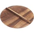 thumbnail image 6 of Guyelim wok lid 14 inch Wooden Wok Lid Kitchen Thick Wood Pot Cover with Ergonomic Handle Vintage Pot Cover, 6 of 10