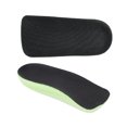 thumbnail image 3 of Unique Bargains 2 Pair Durable Invisibility Height Increase Half Pad Shoe Inserts Green, Black 0.79", 3 of 5