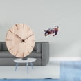 thumbnail image 2 of Reloj de pared de madera, diseño creativo, decorativo, silencioso para oficina, moderno, de resina, con figuras de toro, obra de arte, colección de es, 2 of 8