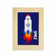 thumbnail image 1 of Nave espacial rocket fire universo píxel Unbranded Escritorio de madera Arte Pintura 5x7 pulgadas marco de foto, 1 of 4