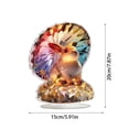 thumbnail image 2 of 7.87in Easter Decorations 2D Acrylic Bunny Tabletop Sign Colorful Crystal Style Display, 2D Easter Rabbit Acrylic Standing Decor for Home Pascua Party, 2 of 5