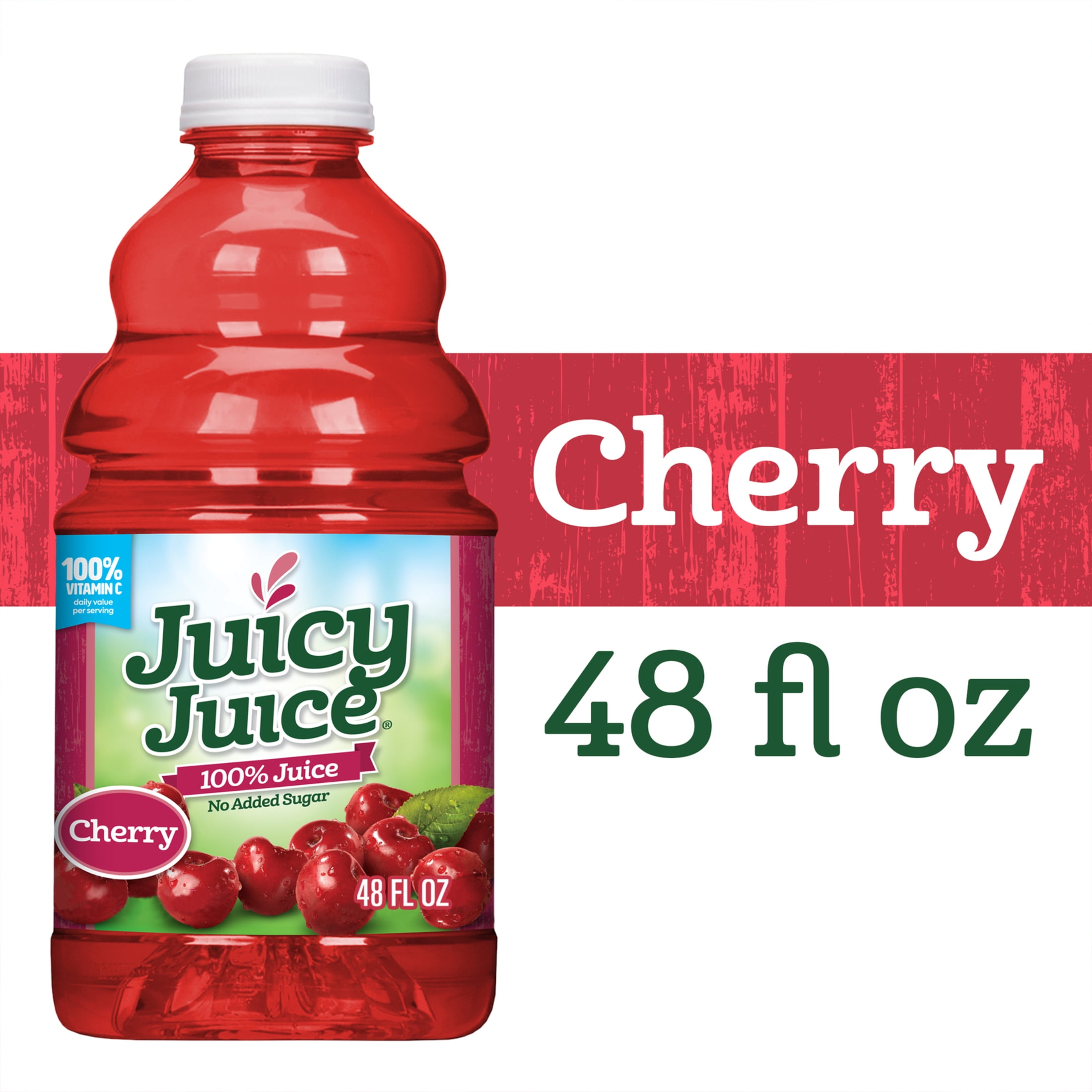 Juicy Juice Cherry Juice, 100 Juice, 48 FL OZ