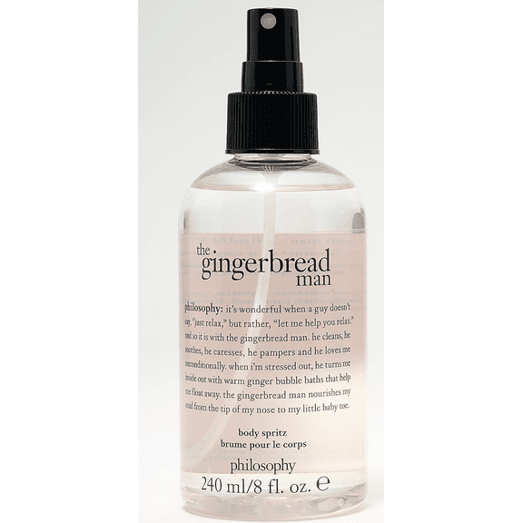 Philosophy The Gingerbread Man Body Spritz, Light Fragrance Mist, 8 fl oz