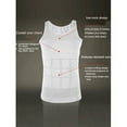 thumbnail image 6 of FOCUSNORM Mens Slimming Vest Body Shaper Slim Chest Belly Waist Compression Shirt S-XXL, 6 of 7