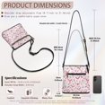 thumbnail image 7 of Eheartsgir Silk Scarf Floral Pattern Waterproof Satchel Bag for Daily Storage Weekend Activities, Waterproof Design Fashion Purse Satchel Adjustable Strap Sling Bag, 7 of 7