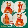 thumbnail image 3 of ATAIKU Baby Animal Deer Onesie Flannel Hooded Romper for Infant Winter Playsuit Jumpsuit for Boys and Girls Toddler Overall Outfit, 3 of 12